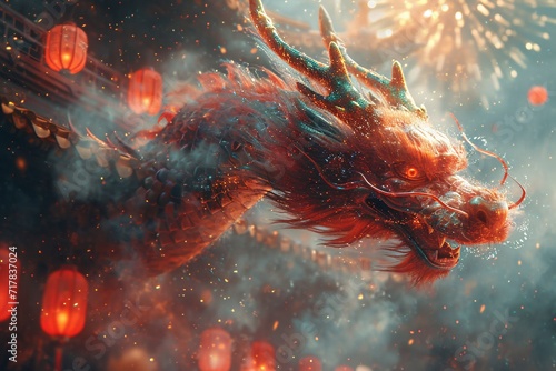 Dragon's Den: A Fantasy Realm of Fire and Glitter Generative AI