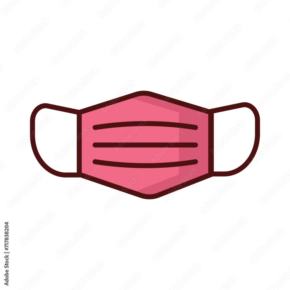 Mask icon isolate white background vector stock illustration Mask icon isolate white background vector stock illustration