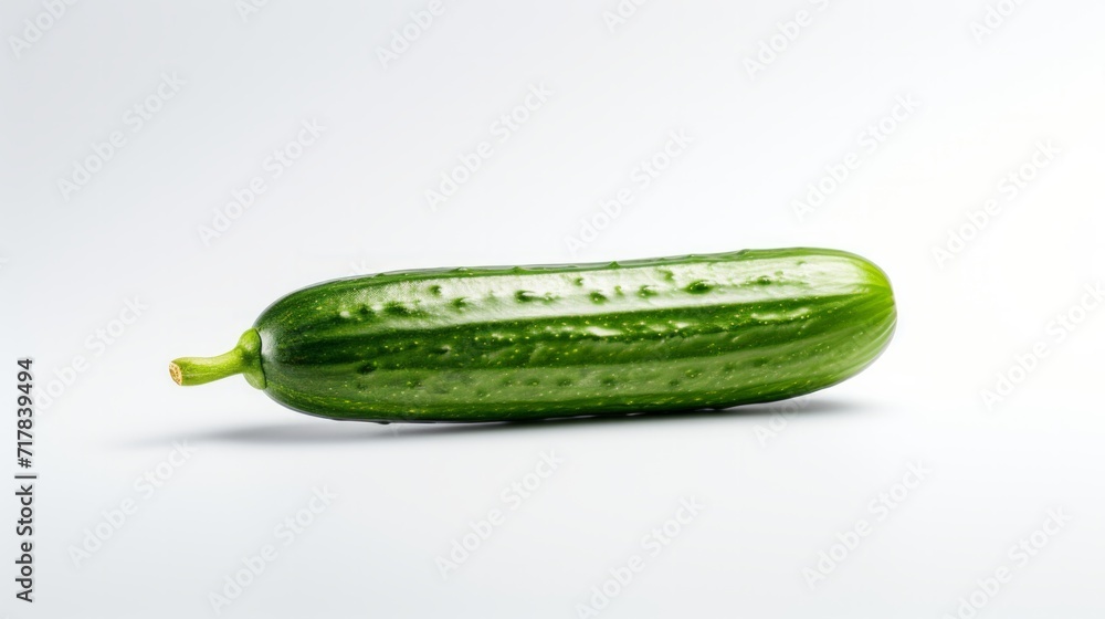 cucumber vegetable isolated on white background. Neural network AI generated art cucumber vegetable isolated on white background. Neural network AI generated art