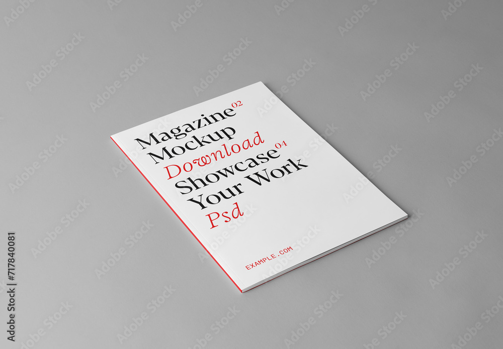 A4 Magazine Mockup Stock Template | Adobe Stock