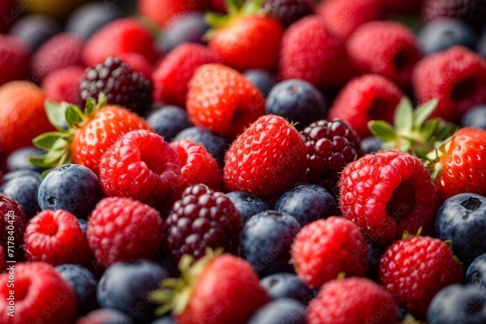 seamless repeatable and tilelable texture pattern of fresh raspberry and blueberry seamless repeatable and tilelable texture pattern of fresh raspberry and blueberry
