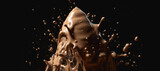 splash of chocolate milk ice cream 23