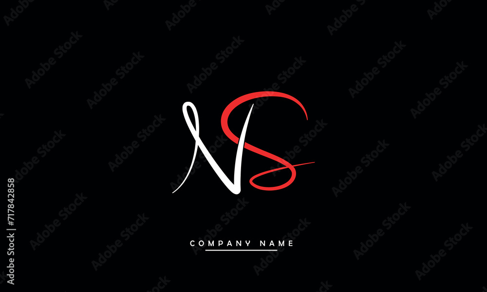 NS, SN, N, S Abstract Letters Logo Monogram NS, SN, N, S Abstract Letters Logo Monogram