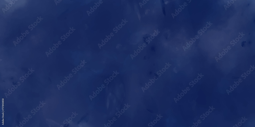 Naklejka premium Abstract blue watercolor background. Dark gradient hand drawn by brush grunge background. Watercolor wash aqua painted texture close up, grungy design. Navy blue watercolor and paper texture