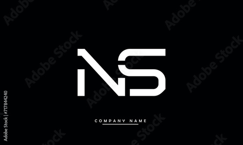 NS, SN, N, S Abstract Letters Logo Monogram