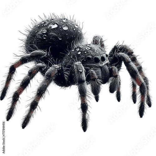 spider isolated on transparent or white background, PNG