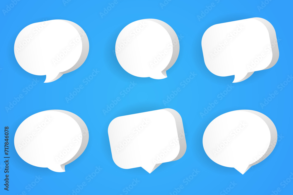 3d speech bubble chat collection set 3d speech bubble chat collection set