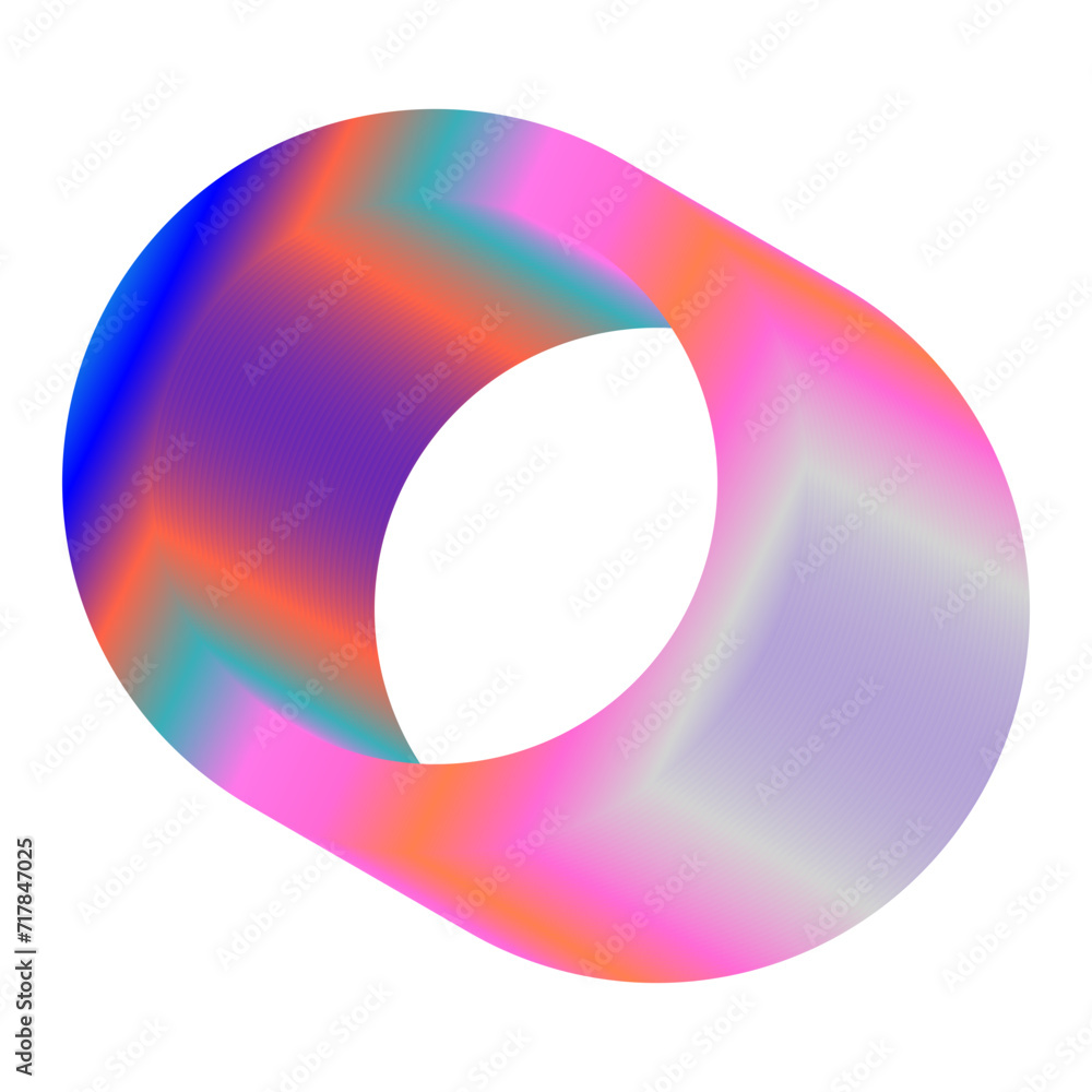 An abstract cut out transparent futuristic gradient streak design element.