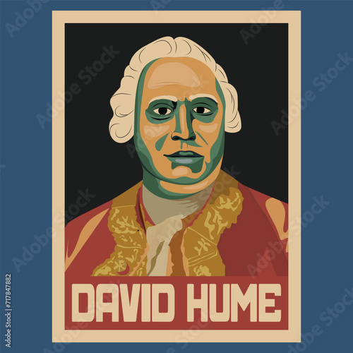 David Hume Poster Drawing