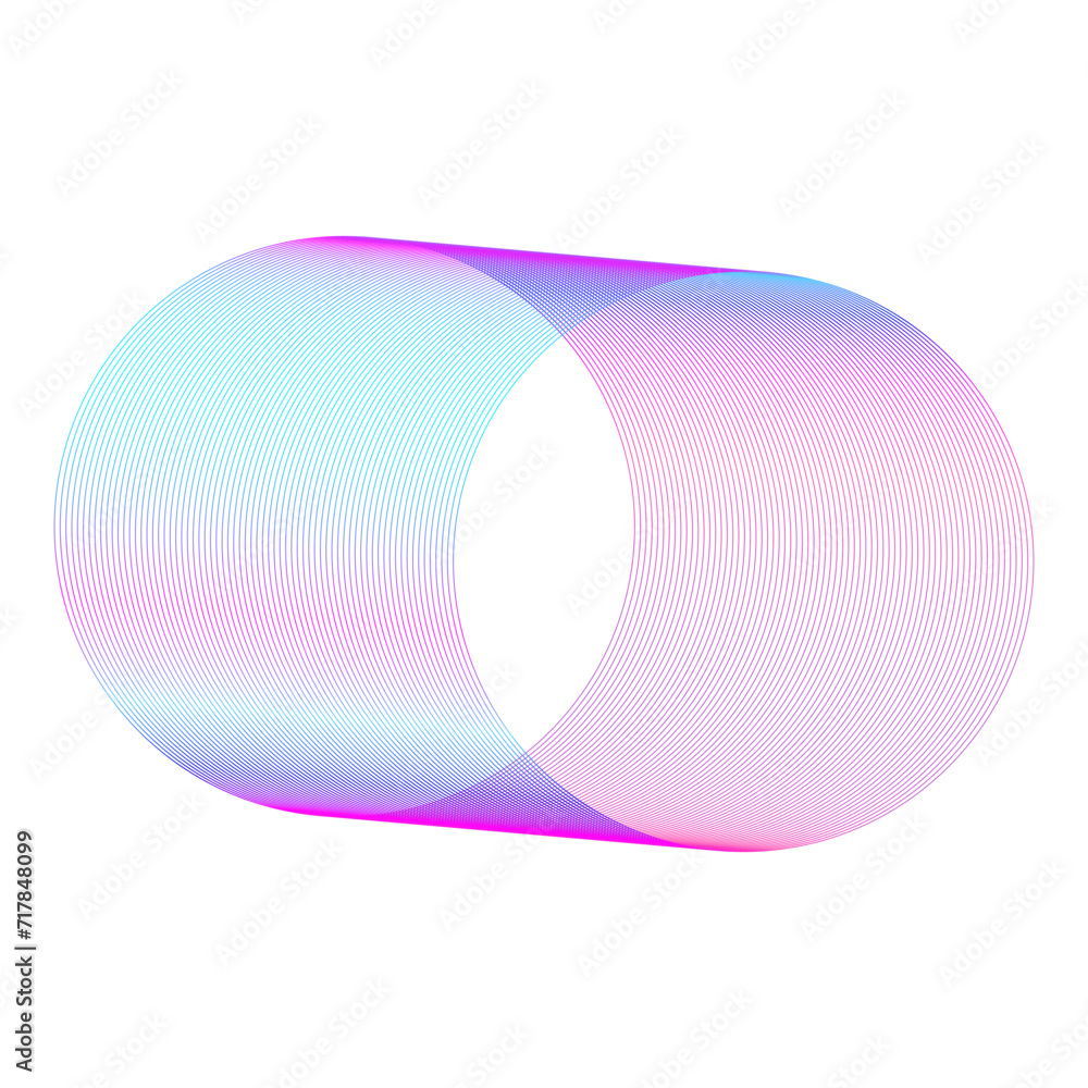 Obraz premium An abstract cut out transparent futuristic gradient streak design element.