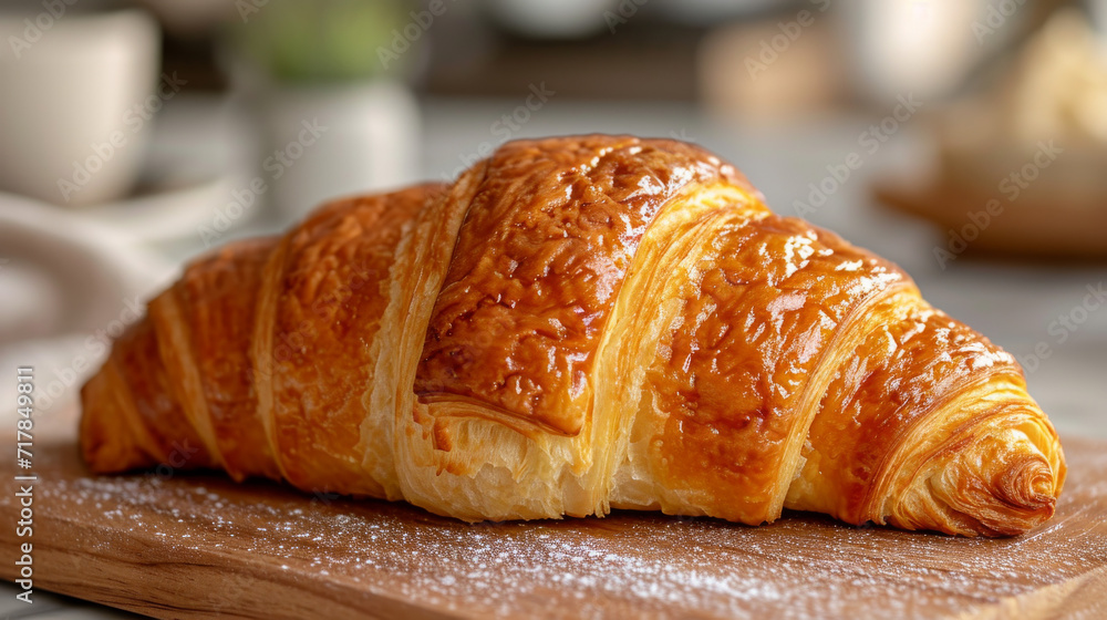 croissant product photo well decorated