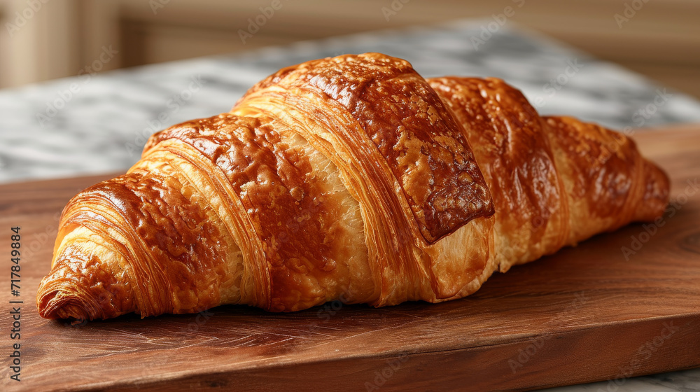 croissant product photo well decorated croissant product photo well decorated