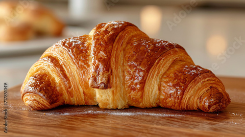 croissant product photo well decorated