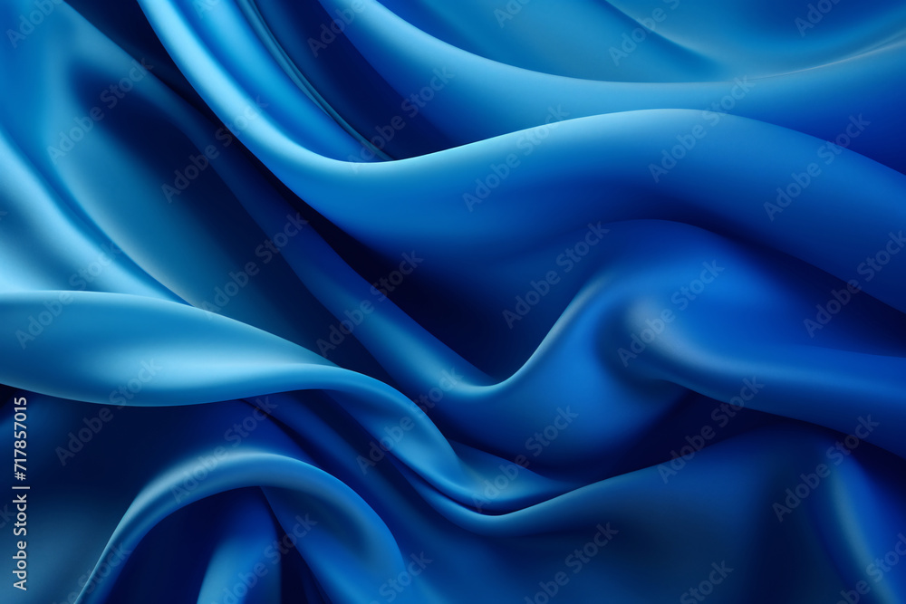 Obraz premium Abstract 3D blue Liquid Wave Background