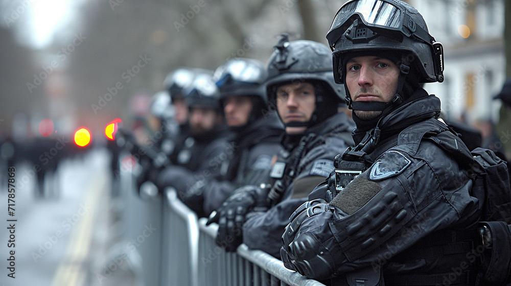 Police, masked, armed special forces Police, masked, armed special forces