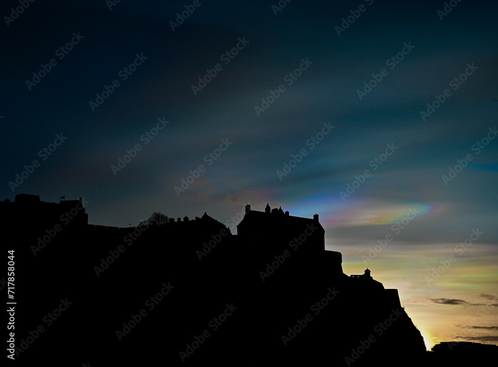 Necreous clouds  Edinburgh Castle 