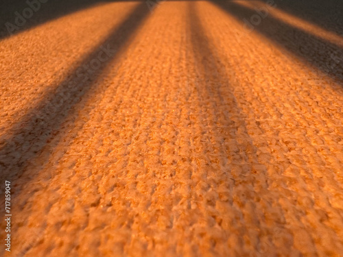 Morning Sun Strips - Sun Rays Painting Orange Strips on Wall - 3380
