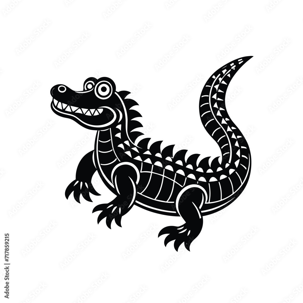 Fototapeta premium Alligator graphic vector EPS