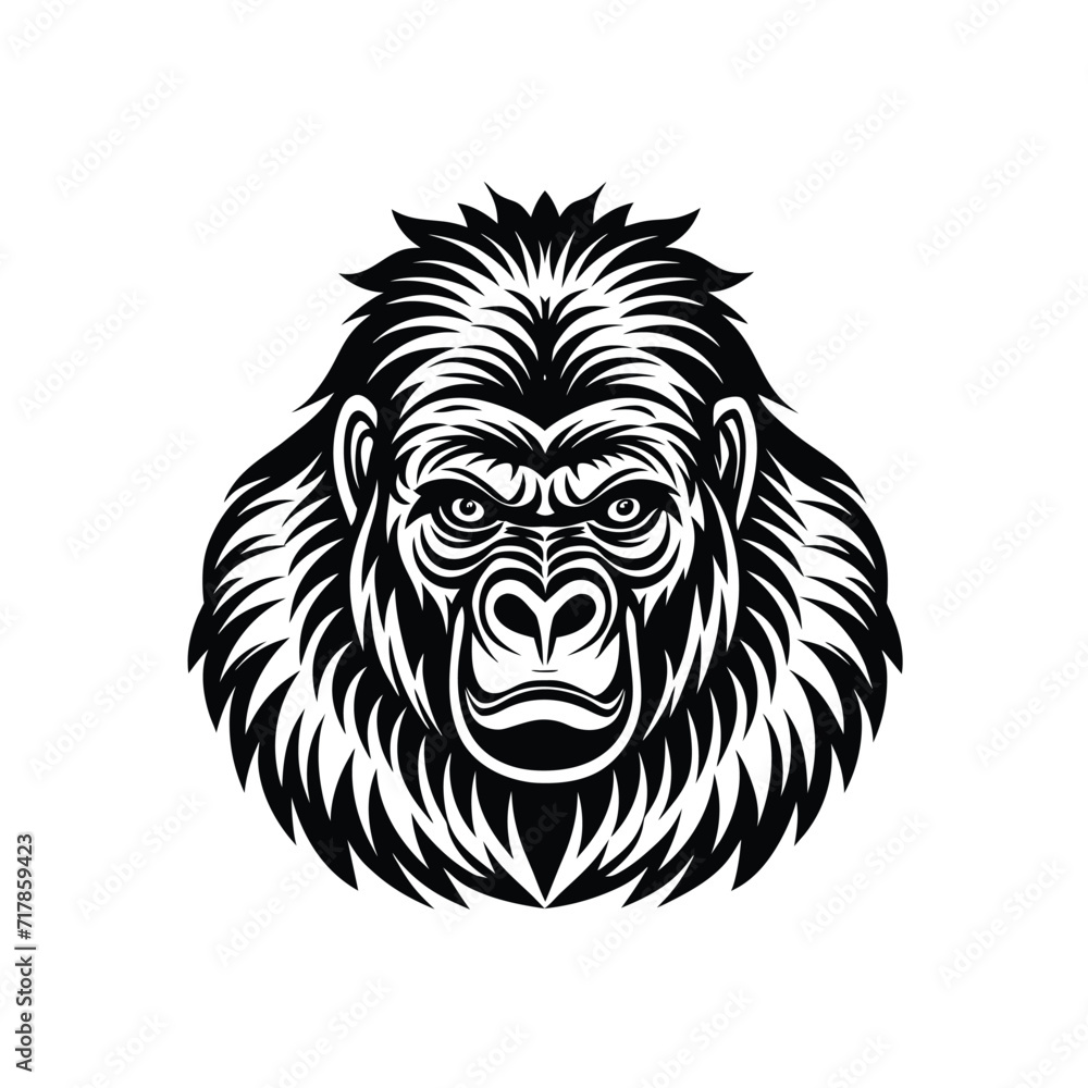 Fototapeta premium Gorilla graphic vector EPS