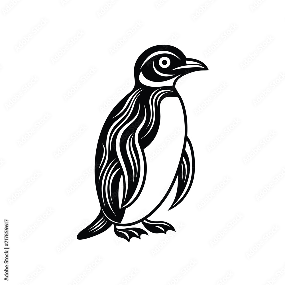 Fototapeta premium Penguin graphic vector EPS