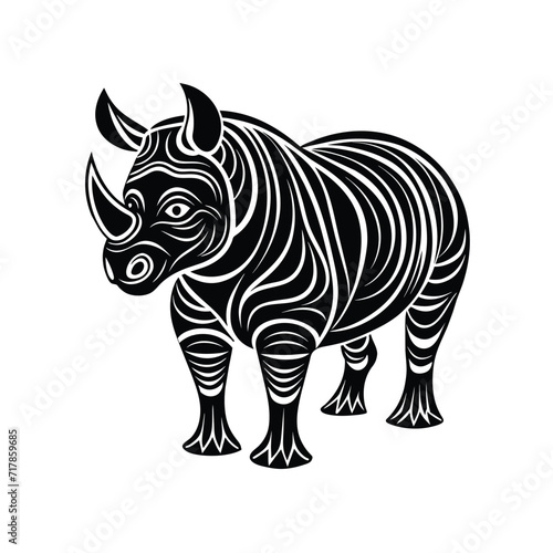Rhino graphic vector EPS © Alexandru
