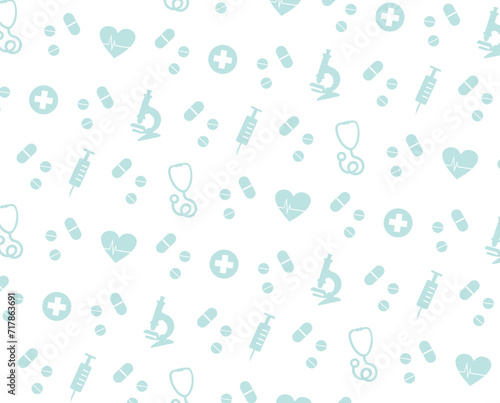 National Doctors Day medical background pattern