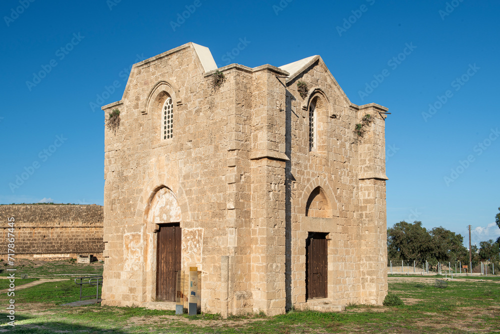 North Cyprus, Carmelite Church
Another of Famagusta's remarkable ruined churches from the Gothic period is the Church of St Mary of Carmel or the Carmelite Church.It was built in the 14 century.
