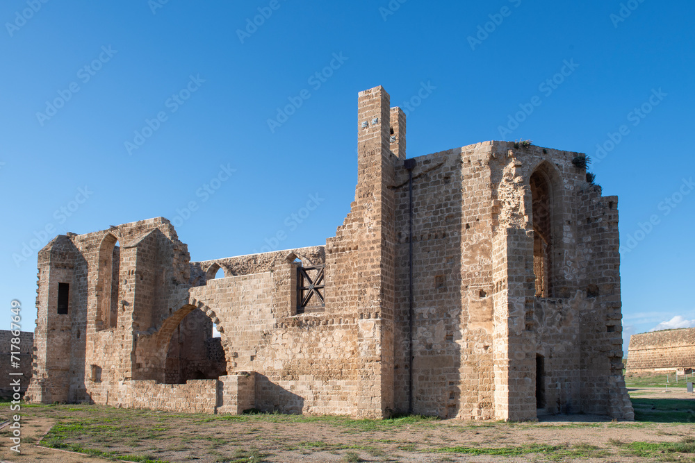 North Cyprus, Carmelite Church
Another of Famagusta's remarkable ruined churches from the Gothic period is the Church of St Mary of Carmel or the Carmelite Church.It was built in the 14 century.
