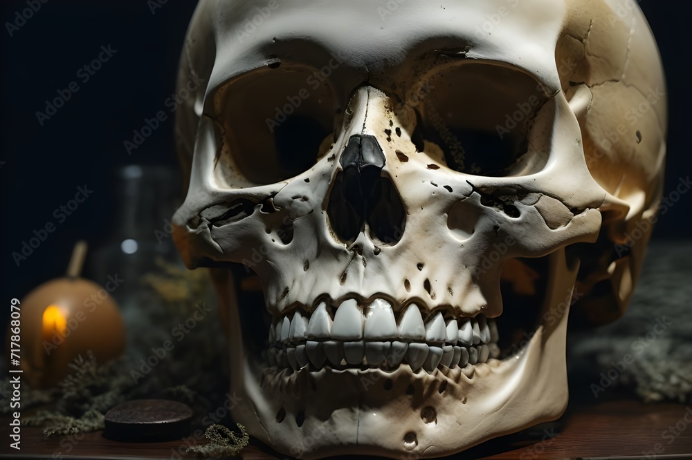 skull , generative ai skull , generative ai