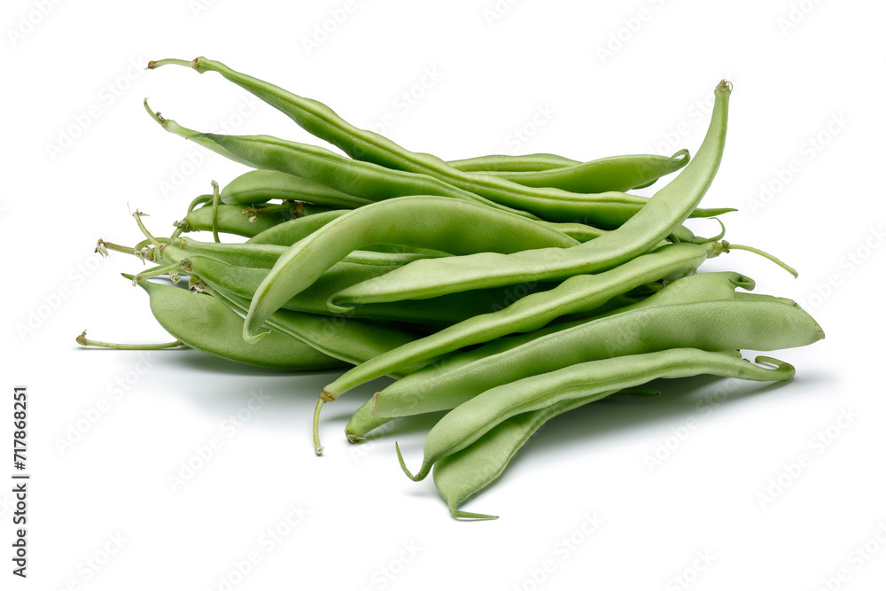 green beans isolated on white background green beans isolated on white background