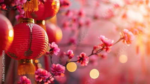 Vibrant Spectacle Photo Capturing the Dynamic Features of Chinese New Year