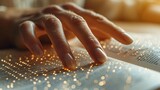 Illuminated Hand on a Book: A Glowing Reading Experience Generative AI