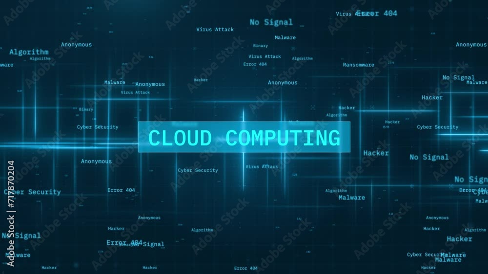 Cloud Computing Text Reveal over Dynamic Moving Lines on Futuristic Background Cloud Computing Text Reveal over Dynamic Moving Lines on Futuristic Background