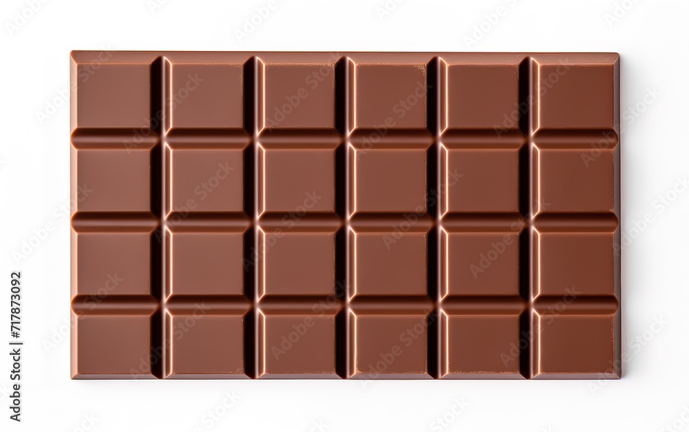 Sweet square chocolate bar isolated on white background. Sweet square chocolate bar isolated on white background.