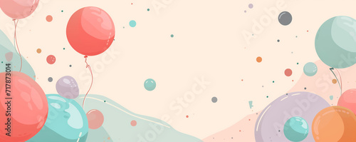 pink background with ballons