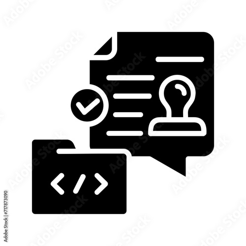 File glyph icon Illustration vector grapic