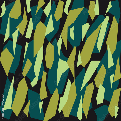 Abstract seamless geometric pattern, camouflage. Vector illustration