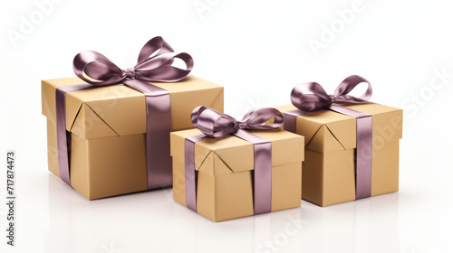 Boxes with ribbons
