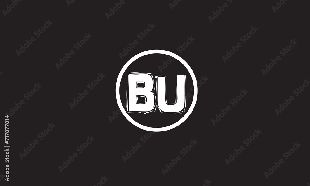 BU, UB, U, B Abstract Letters Logo Monogram BU, UB, U, B Abstract Letters Logo Monogram