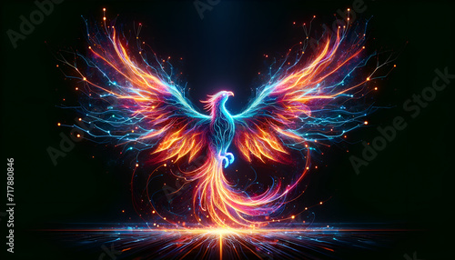 Neon Phoenix Rebirth