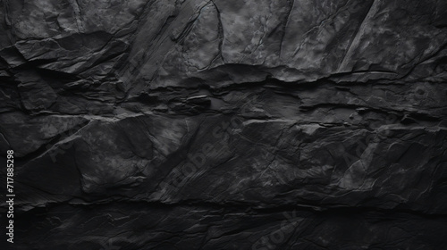 Black empty concrete stone texture. Slate background