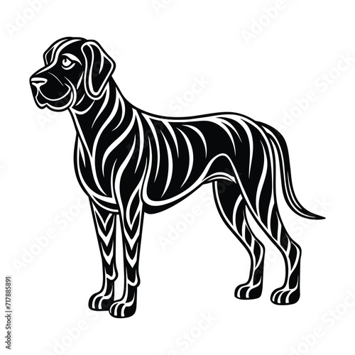 Bloodhound graphic vector EPS