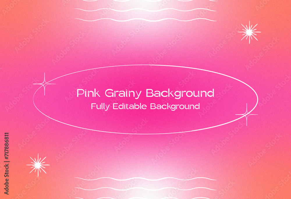 Pink Grainy Retro Modern Gradient Background