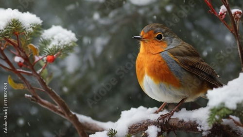 robin on a branch