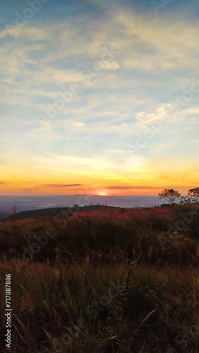 Sunset in the mountains of Rola Moça state park in Belo Horizonte, Minas Gerais, Brazil © Natael