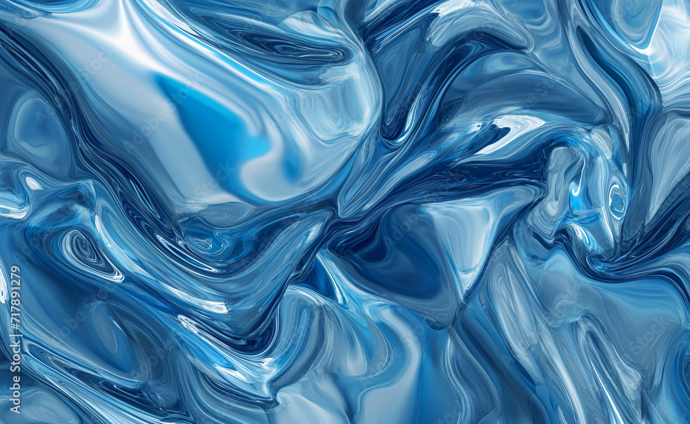 Obraz premium Liquid Minerals: Abstract 3D Seamless Pattern with Organic Shapes Texture