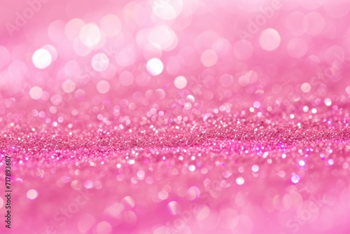 Valentine's day A full-frame image of sparkling pink glitter, creating a shimmering textured background that exudes playfulness and girly charm. Ai genrate