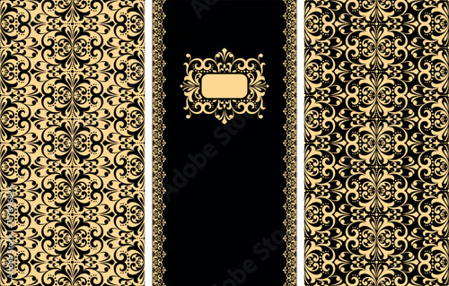 Abstract floral pattern. Vector seamless background. Perfect for invitations or announcements.