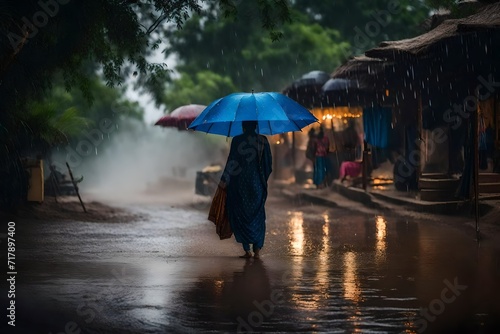 person with umbrella