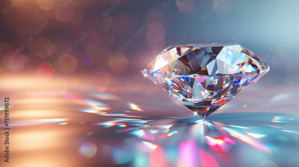 Scintillating Pink Diamond Rendering with Brilliant Refractions Scintillating Pink Diamond Rendering with Brilliant Refractions